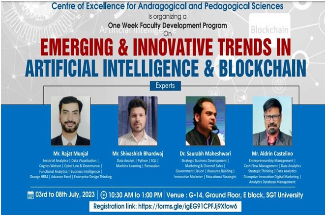 1-Week Faculty Development Program on Emerging & Innovative Trends in AI & Blockchain