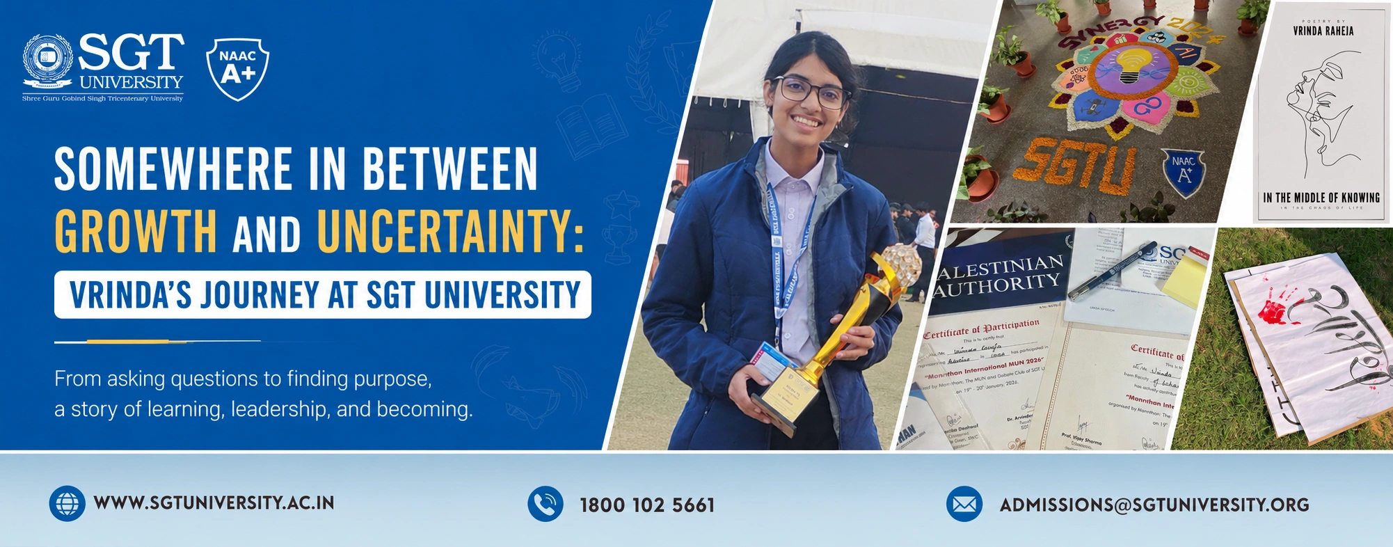 Somewhere in Between Growth and Uncertainty: Vrinda's Journey at SGT University
