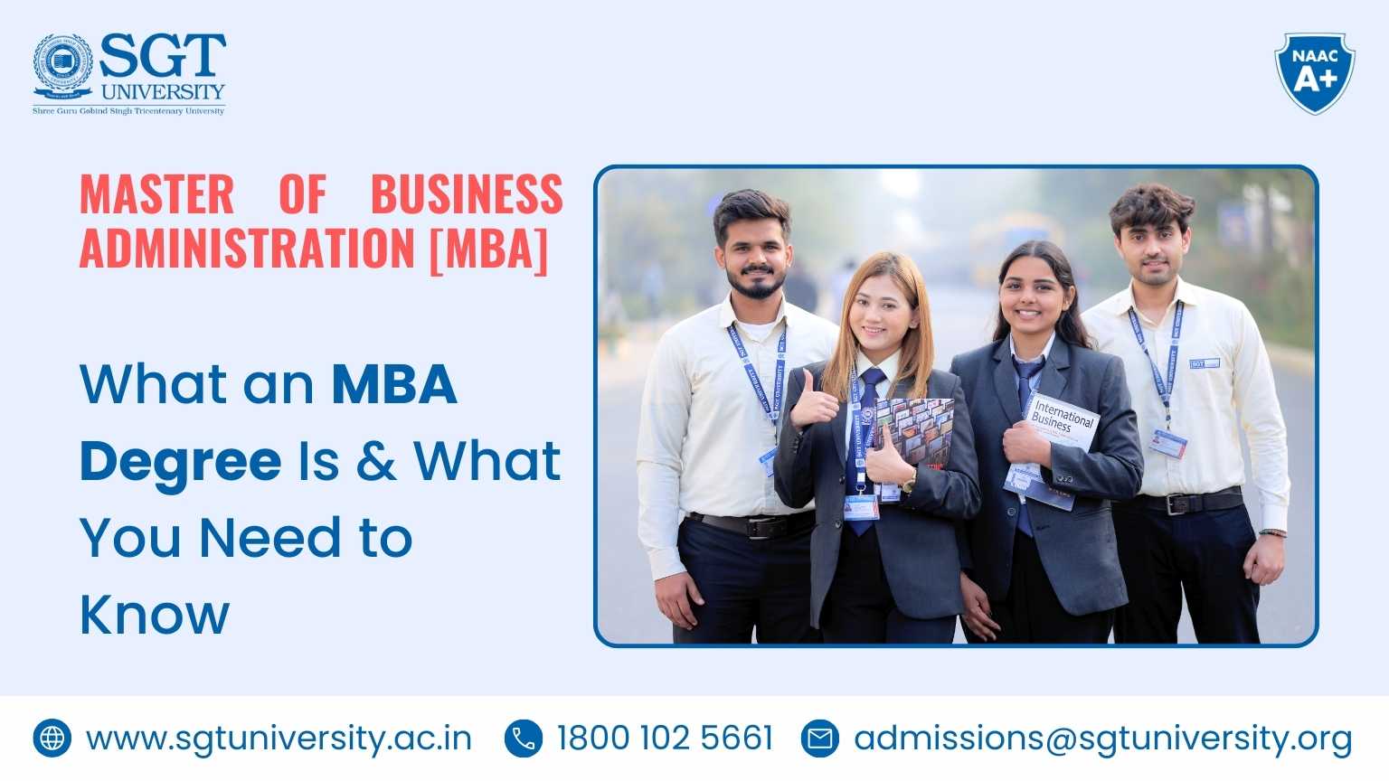 What a Master of Business Administration (MBA) Degree Is and What You Need to Know