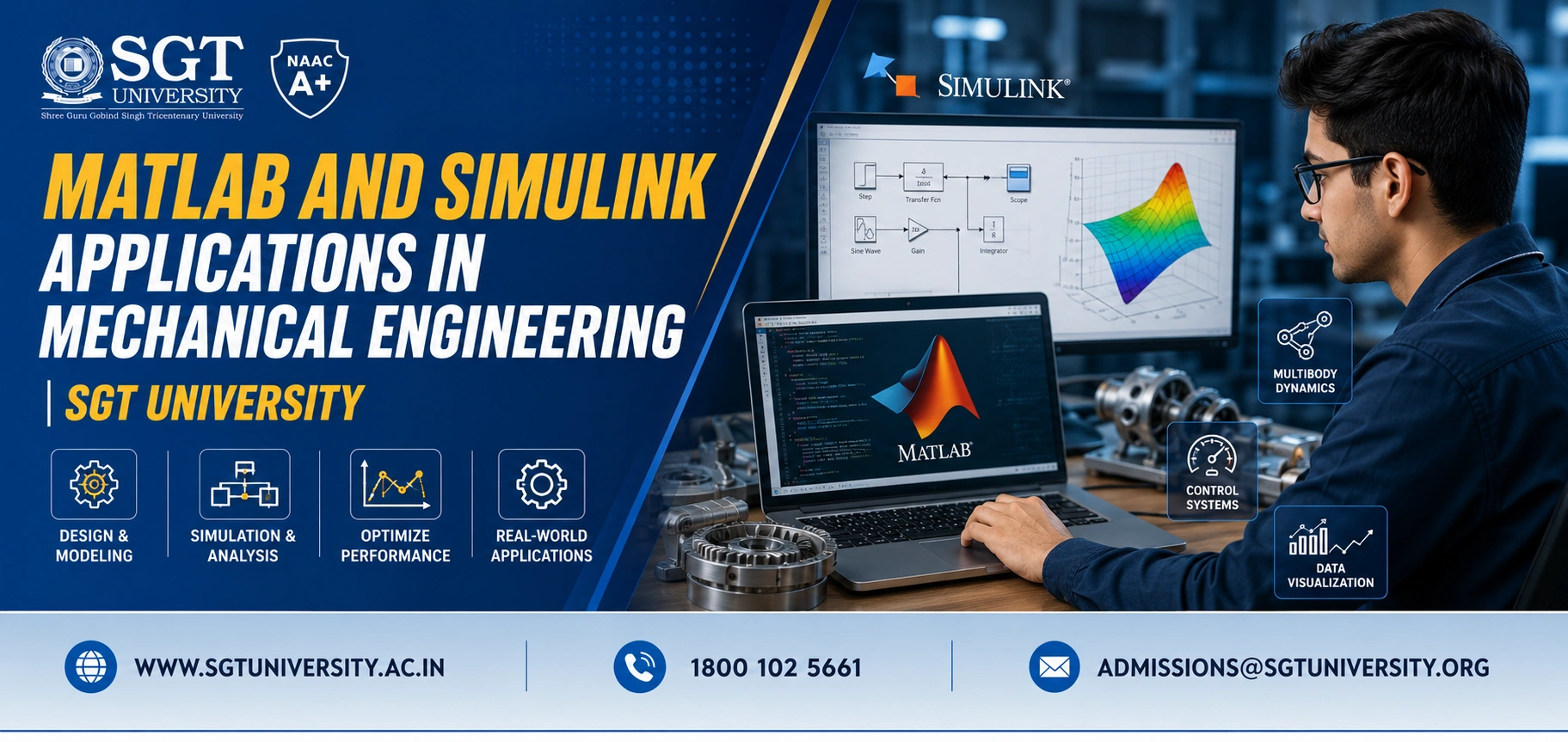 MATLAB and Simulink Applications in Mechanical Engineering | SGT University