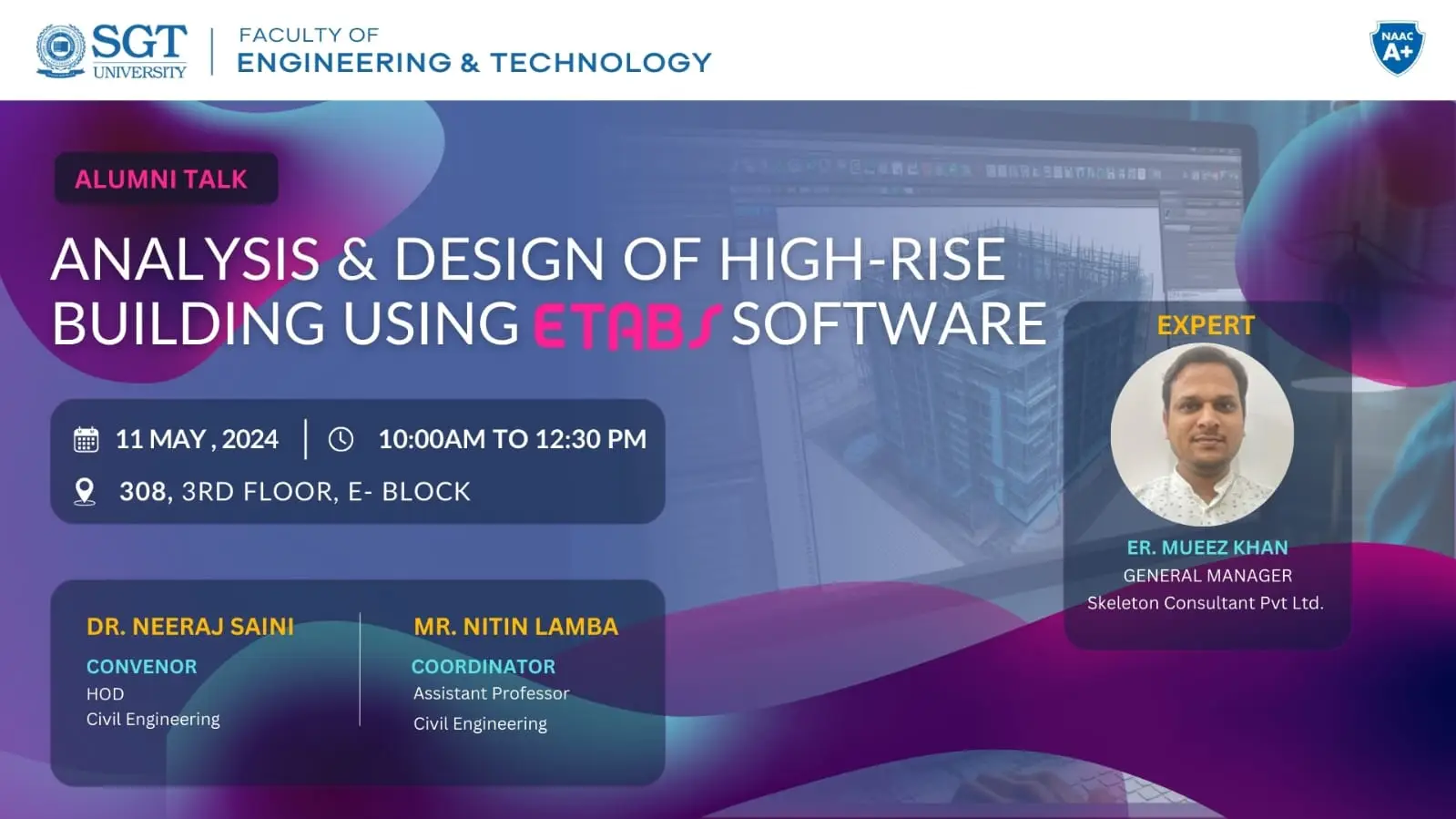 Analysis & Design of High-Rise Building using ETABS Software