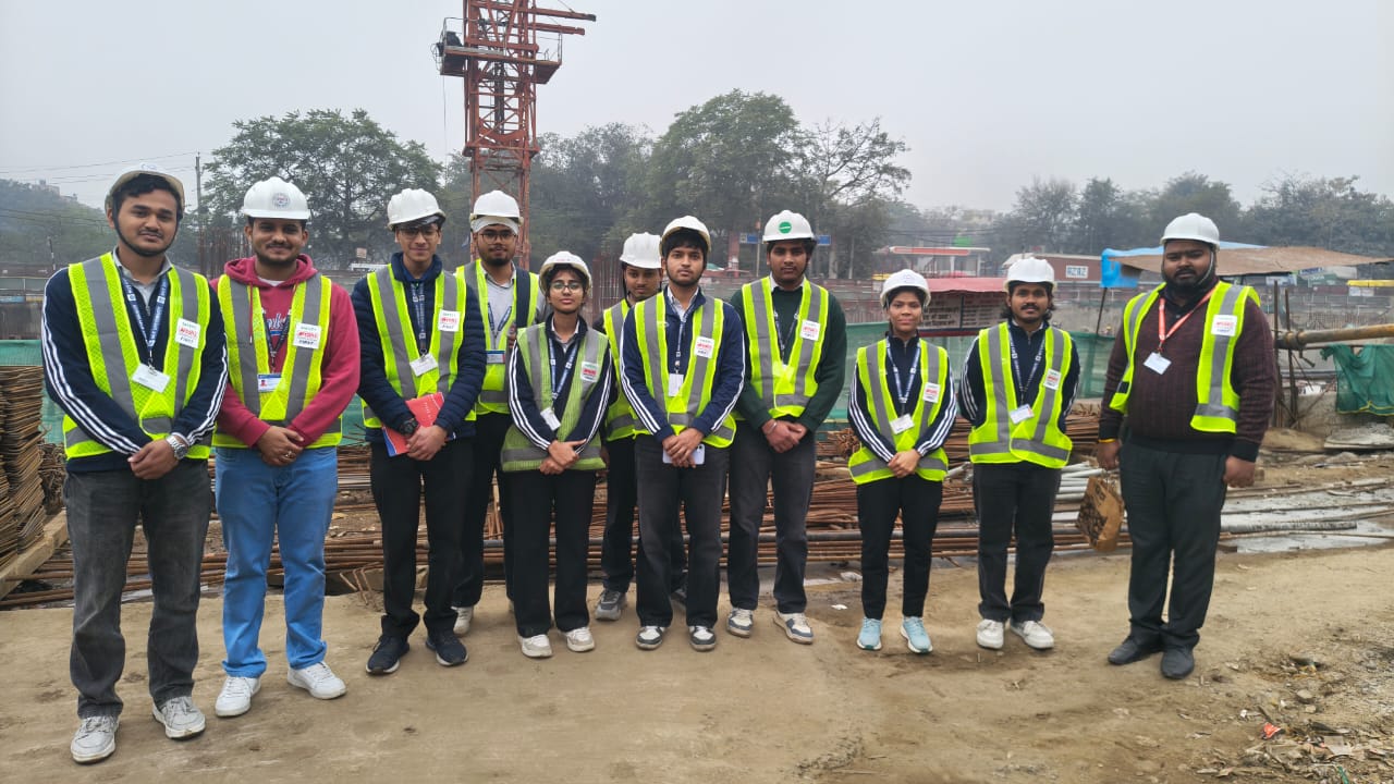 Academic Site Visit to Delhi Metro Rail Corporation (DMRC), Tughlakabad, New Delhi