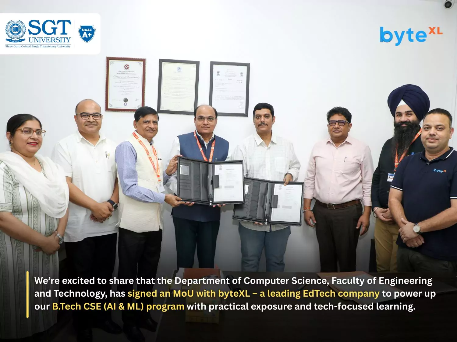 Memorandum of Understanding (MoU) with byteXL