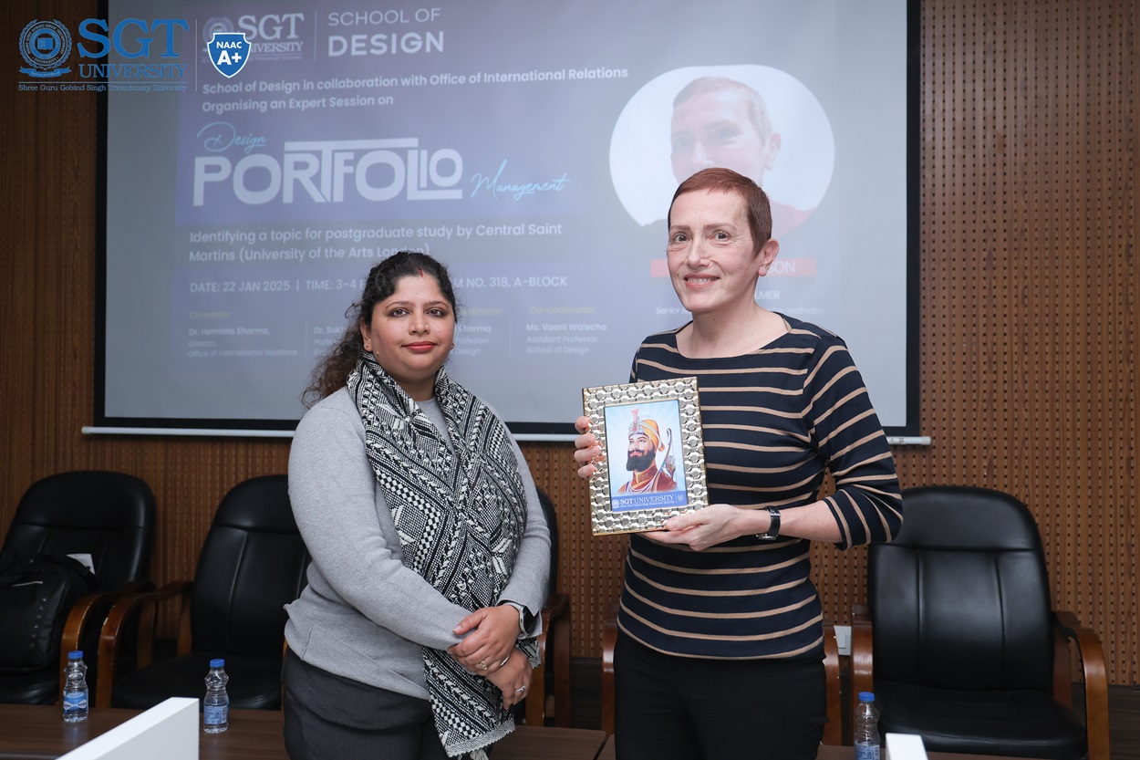 Design Portfolio Management with Ms Val Palmer from the University of the Arts London