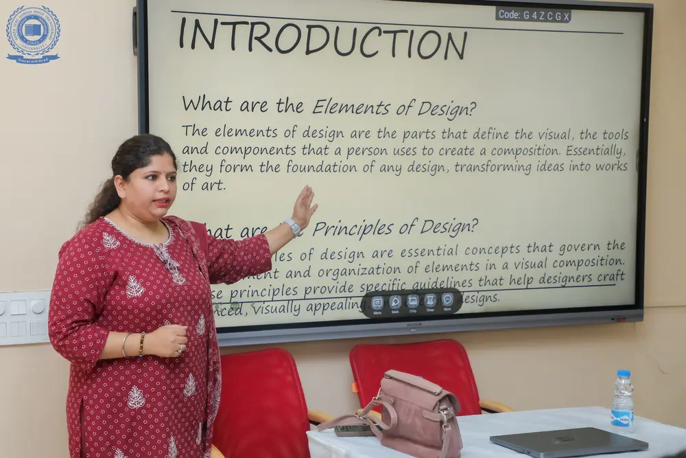 Workshop on Elements & Principles of Design for Fashion and Interior Design Students