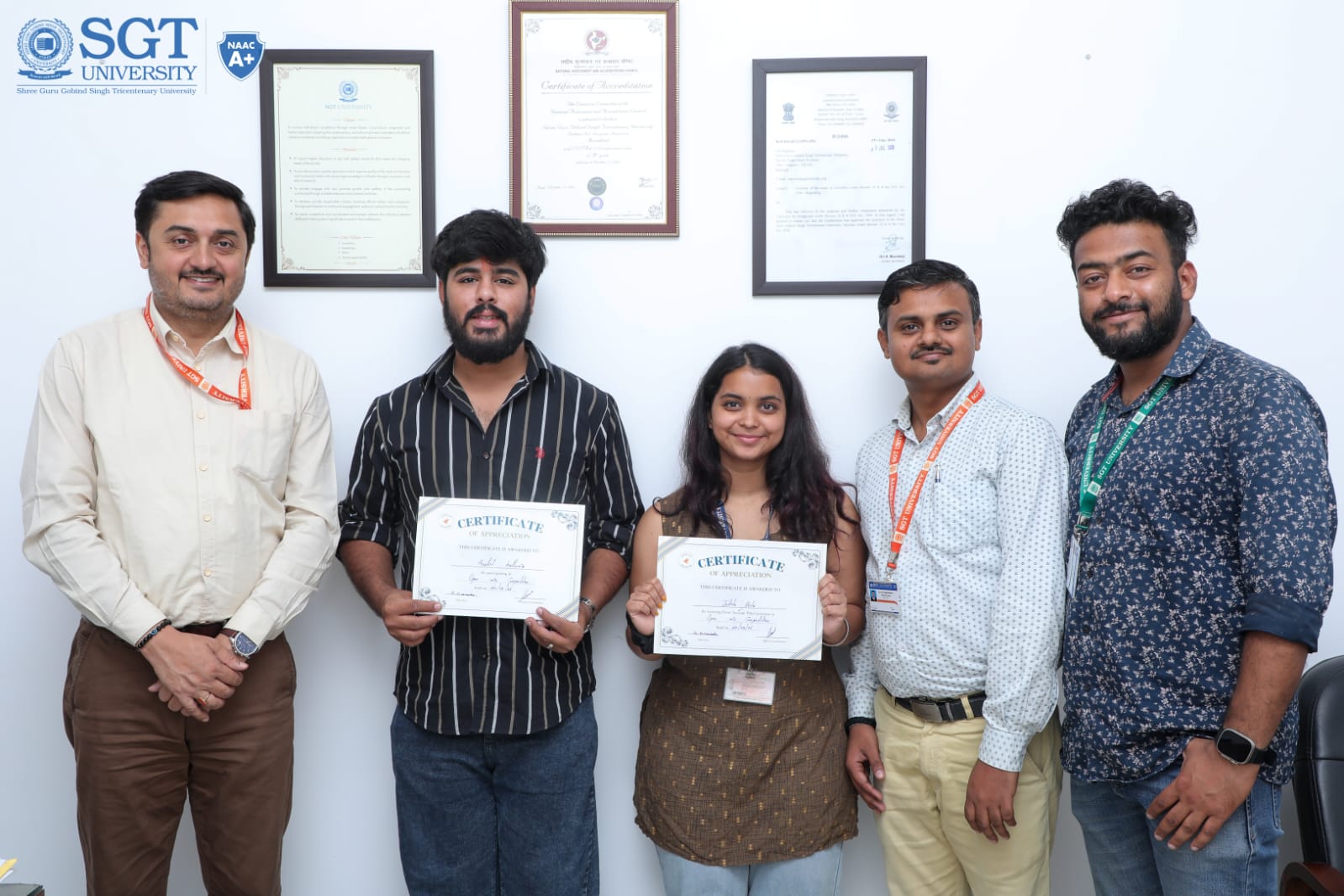 SMCF SGT University Students Win at Apeejay Institute of Management!
