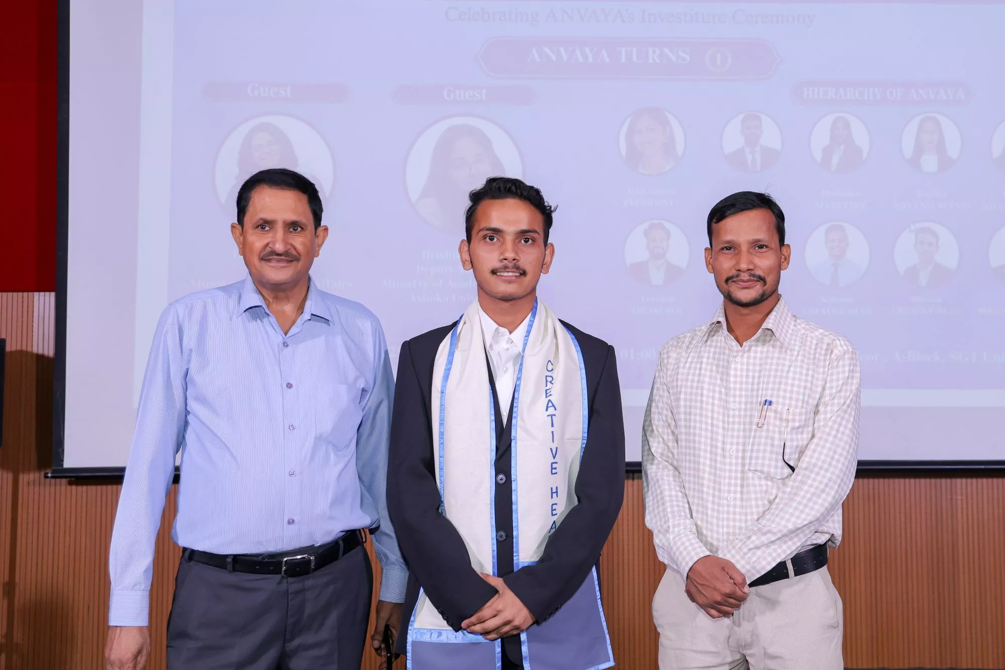 SMCF Student Shivam Tiwari Appointed Creative Head at ANVYA
                    Investiture Ceremony