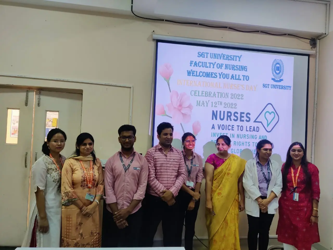 THE FACULTY OF  NURSING, SGT UNIVERSITY CELEBRATED INTERNATIONAL NURSES DAY ON 12TH MAY 2022