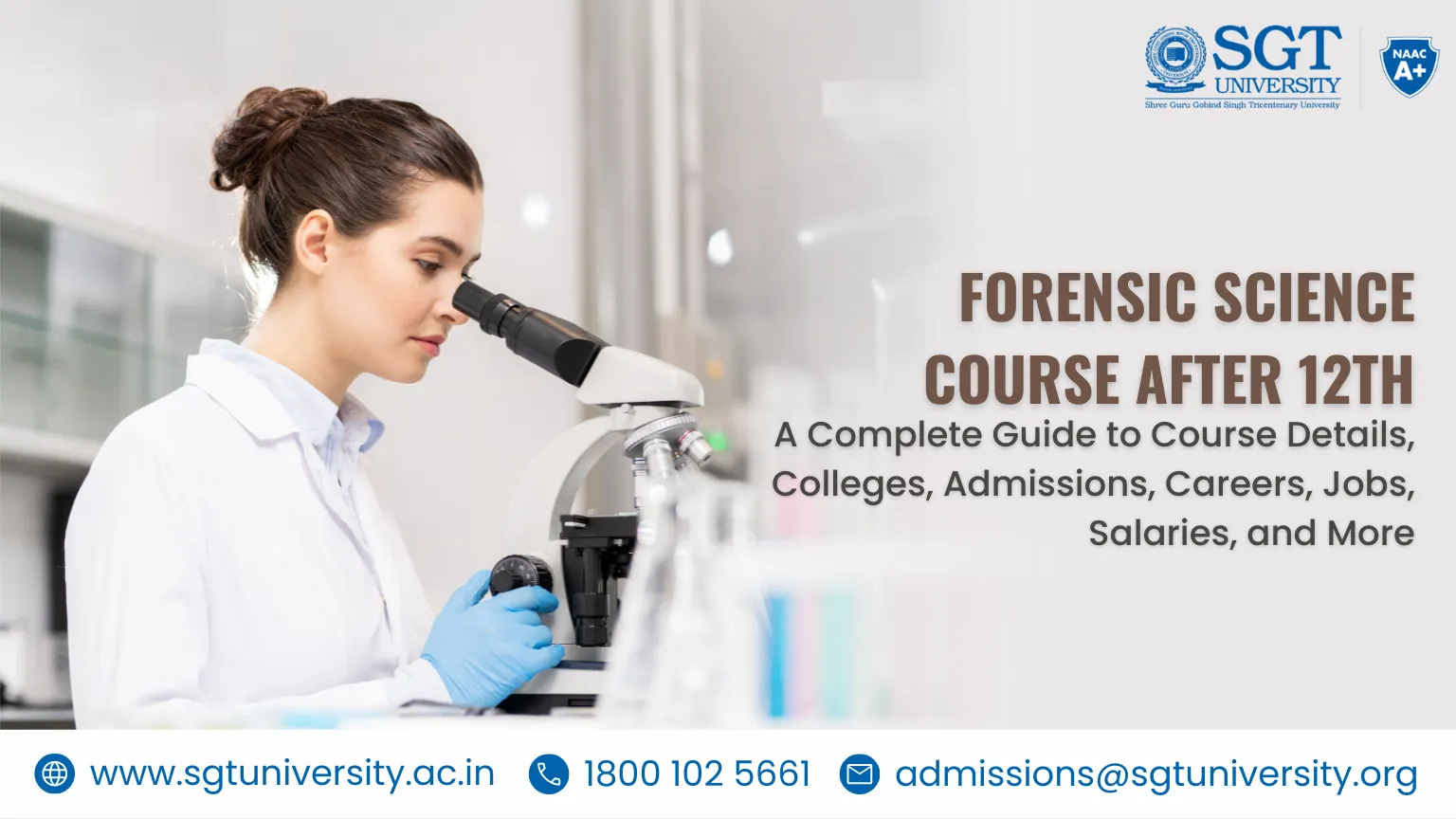 Forensic Science Course After 12th: BSc Forensic Science Course