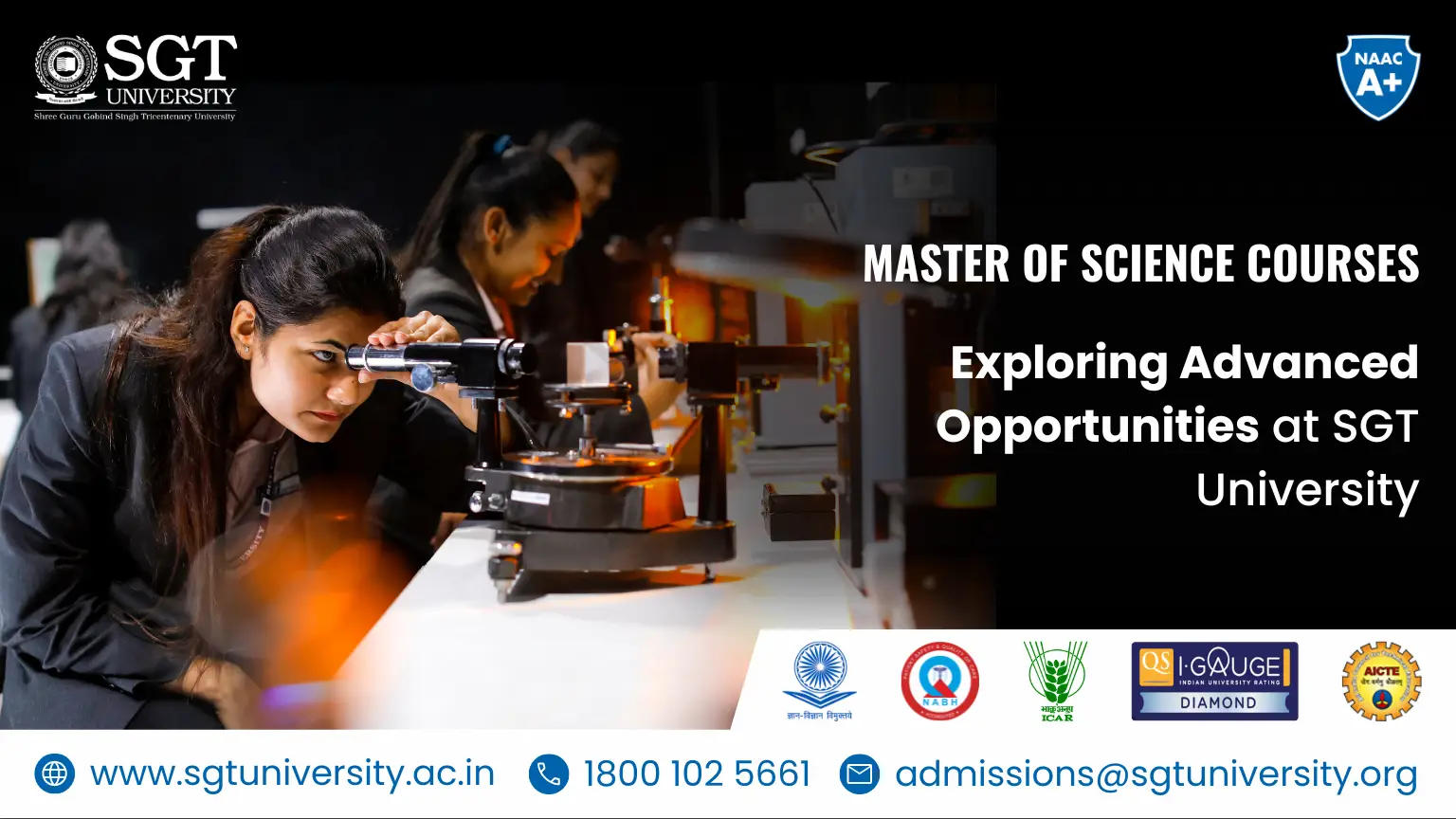 Master of Science Courses: Exploring Advanced Opportunities at SGT University's Faculty of Applied and Basic Sciences