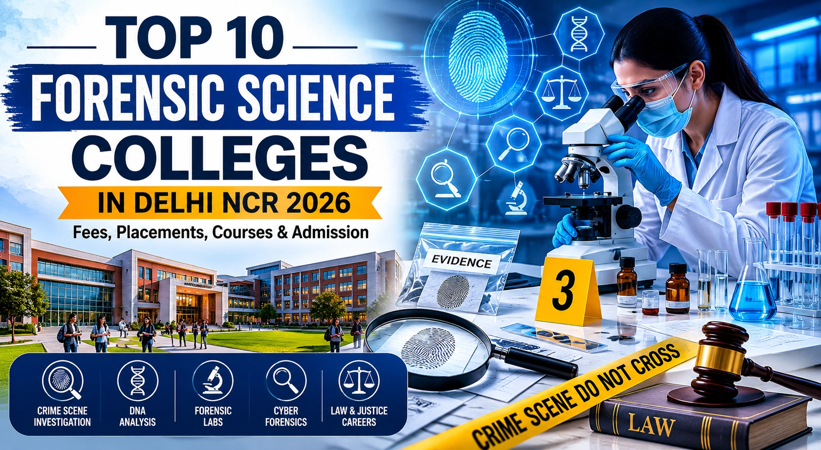 Top 10 Forensic Science Colleges in Delhi NCR 2026