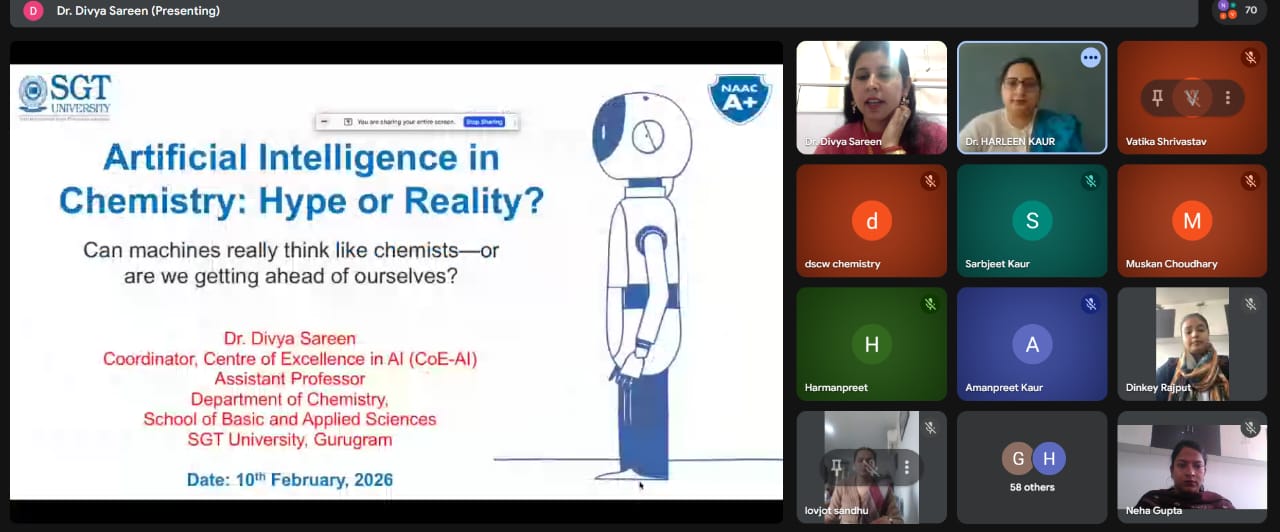 Team Member delivered a talk titled “Artificial Intelligence in Chemistry: Hype or Reality?”  1