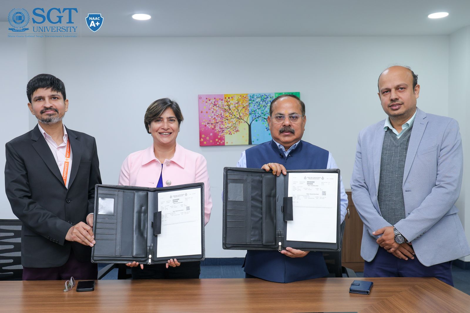 MoU Signing Ceremony between SGT University, Gurugram, Haryana, India, and Ethereal Informatics Private Limited 1