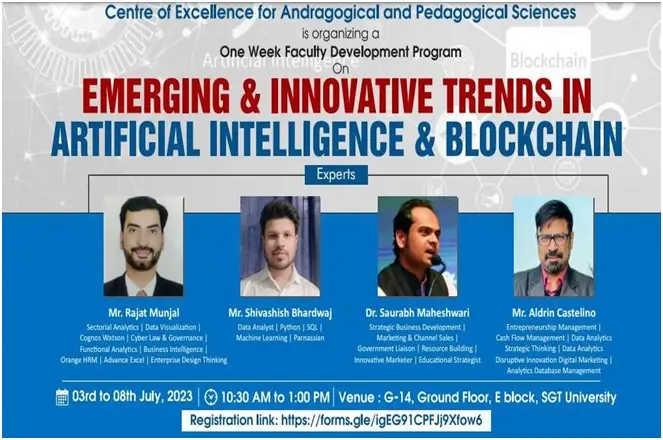1-Week Faculty Development Program on Emerging & Innovative Trends in AI & Blockchain 1