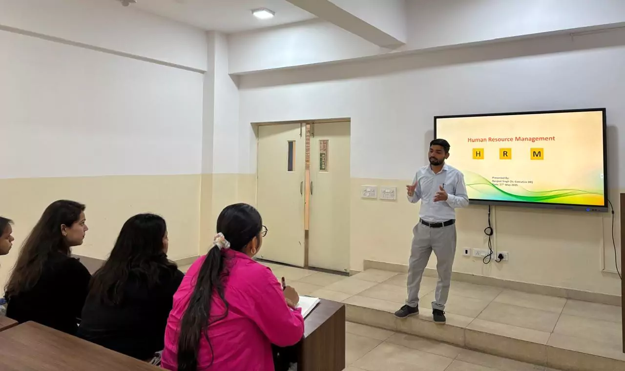 A session on Human Resource Management by HR team 1