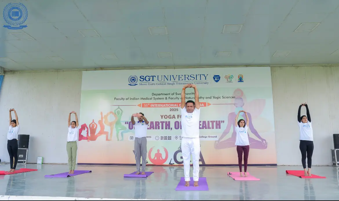 SGT University Celebrates 11th International Day of Yoga 2025 with the Theme  1