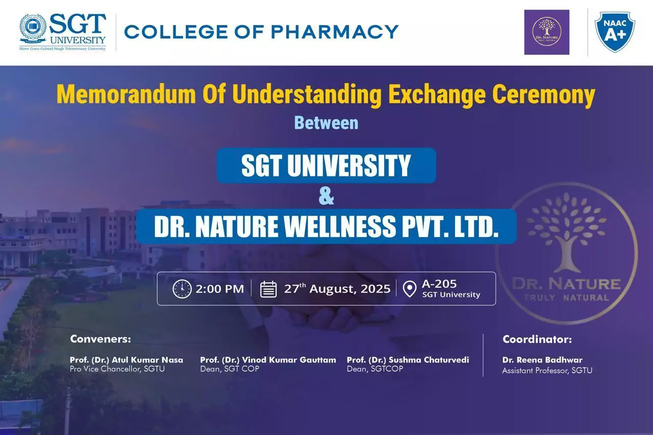 MoU with Dr. Nature Wellness Pvt. Ltd., Jaipur 1