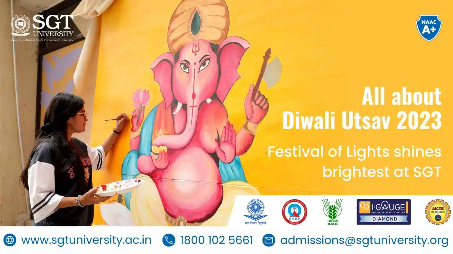 Festival of Lights Shines Brightest at SGT University: A Look Back at Diwali Utsav 2023