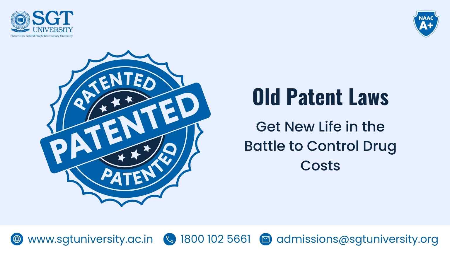 In The Battle To Control Drug Costs, Old Patent Laws Get New Life