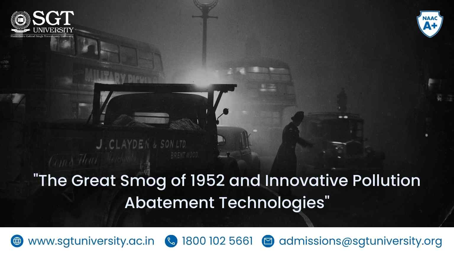 Lest We Forget December, 2019 marks Sixty-seven years old episode of polluted air that lead to environmental disasters in London which was enveloped by dense fog for