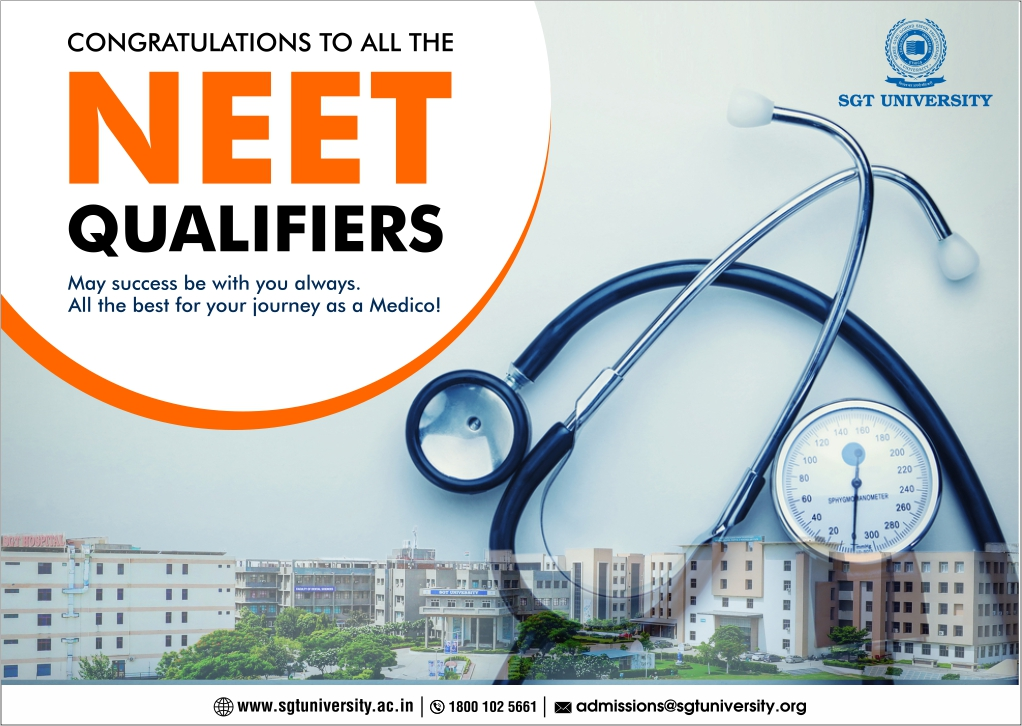 SGT University Latest News: NEET Result 2022 Out Now!