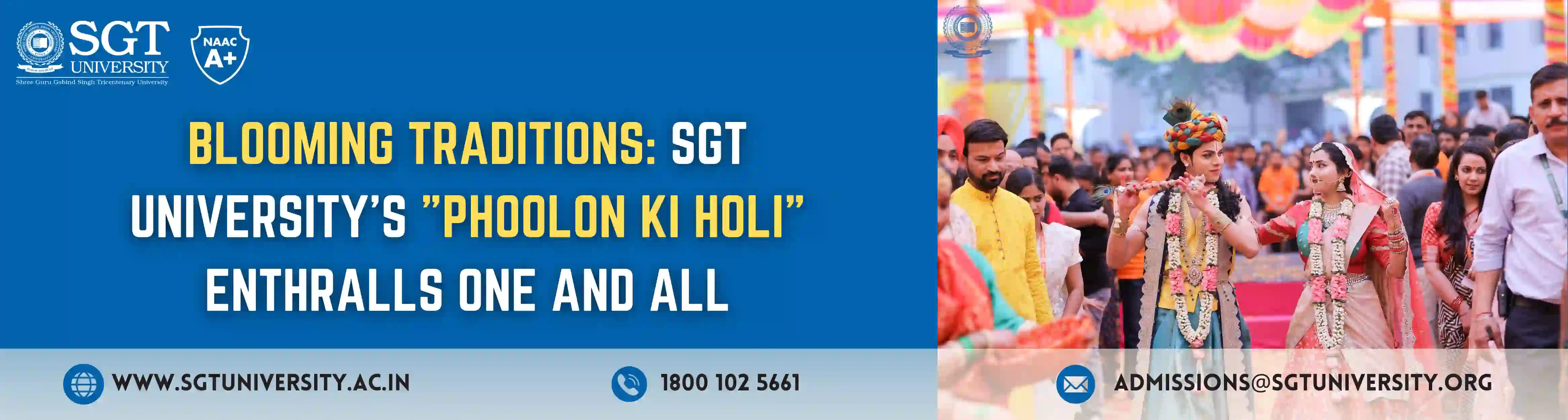 Phoolon Ki Holi at SGT: Flowers Shedded, Memories Embedded!