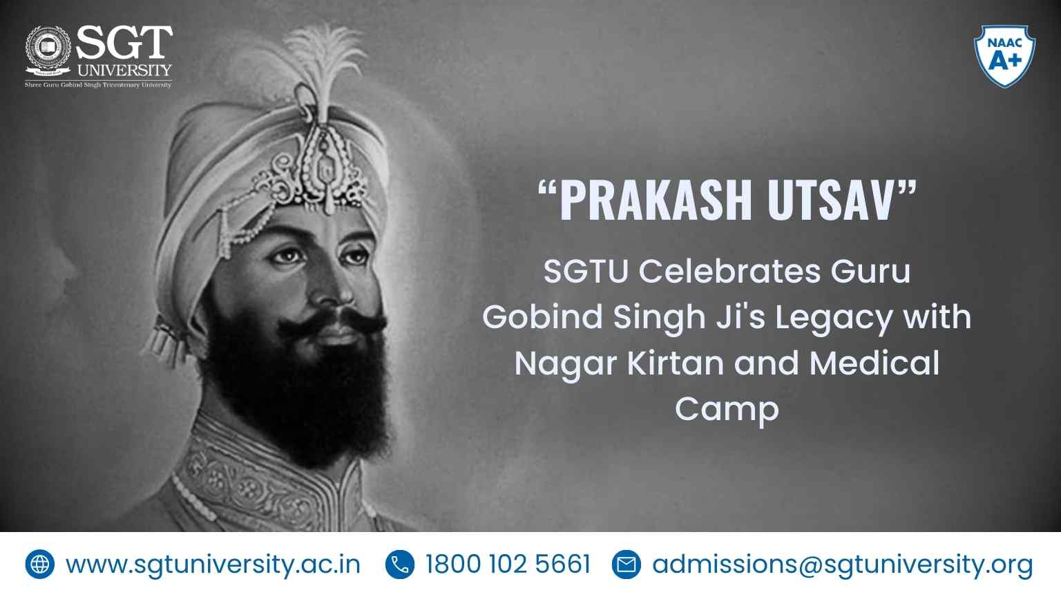 Prakash Utsav: SGTU Walks on the Trails of Shree Guru Gobind Singh Ji