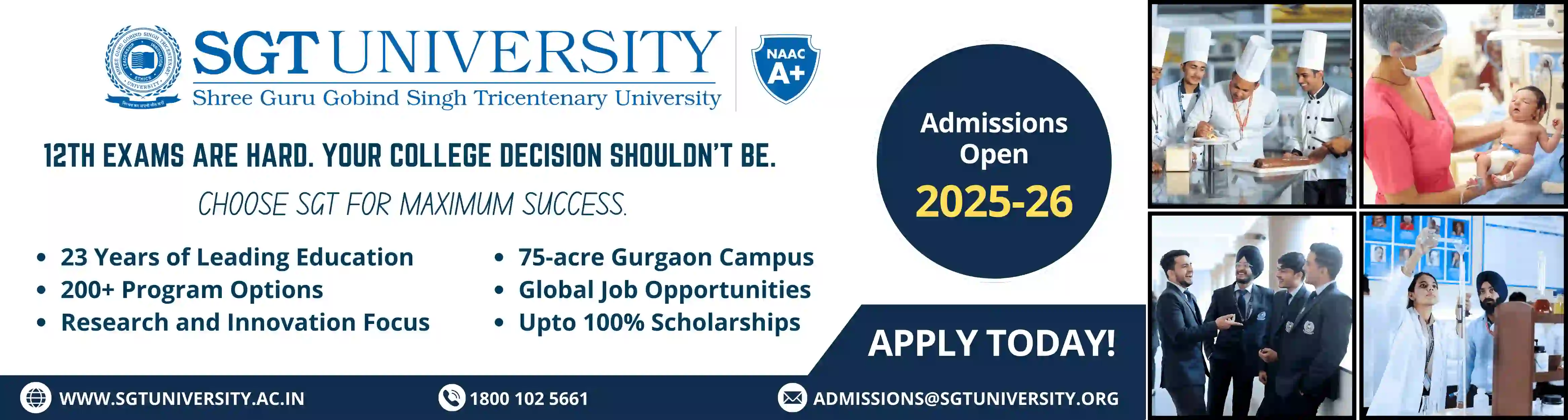 Why SGT University (SGTU) is the Best Gurugram University for Admissions 2025