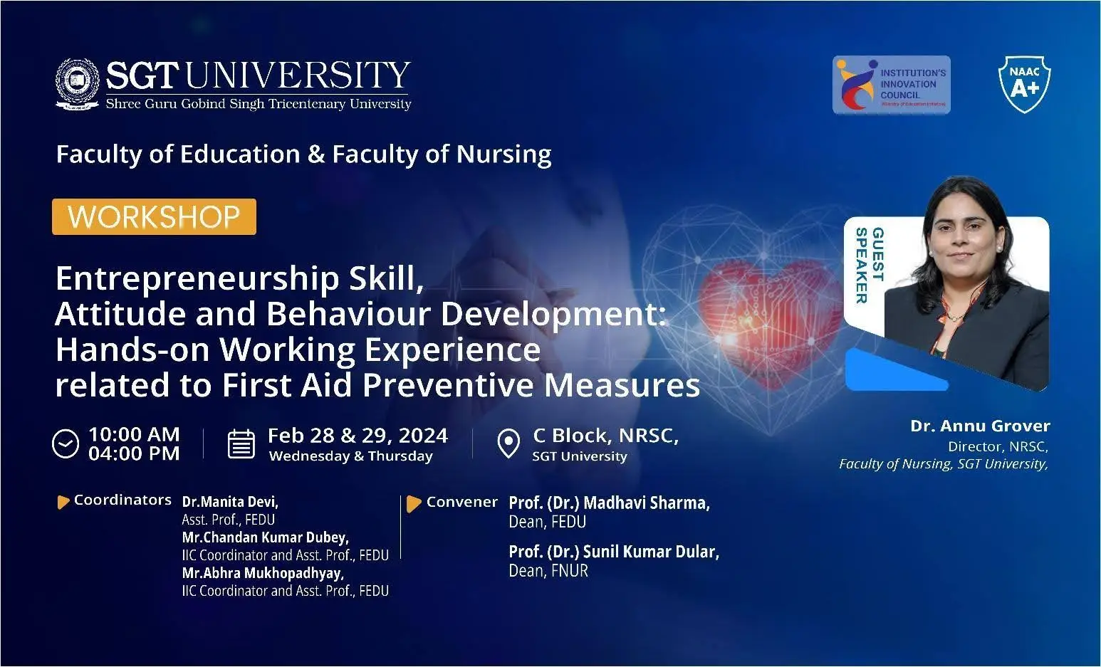 Workshop on Entrepreneurship Skill, Attitude and Behaviour Development 1