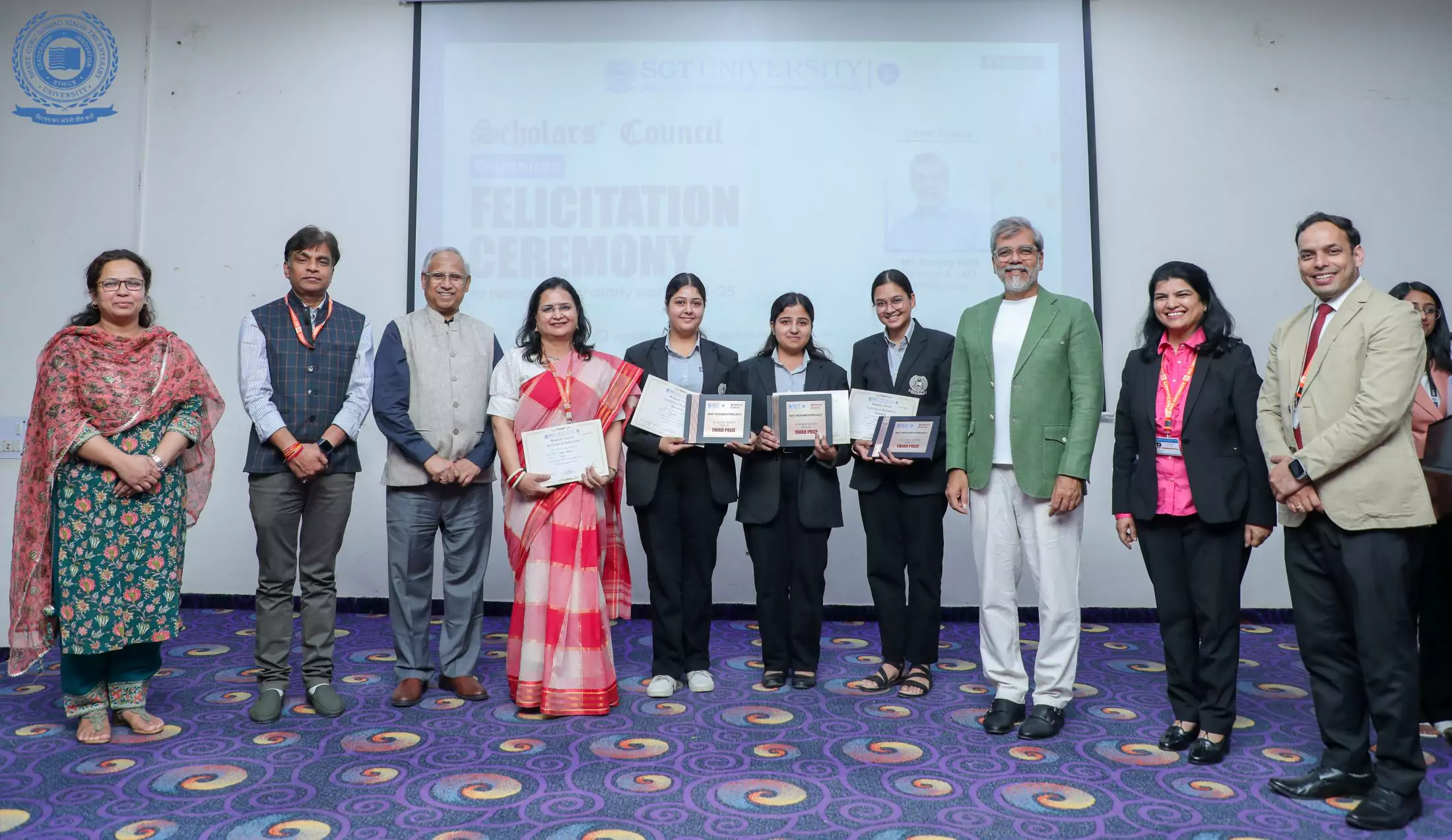 SGT University Celebrates Research and Innovation at Scholar Felicitation Ceremony 2025 1
