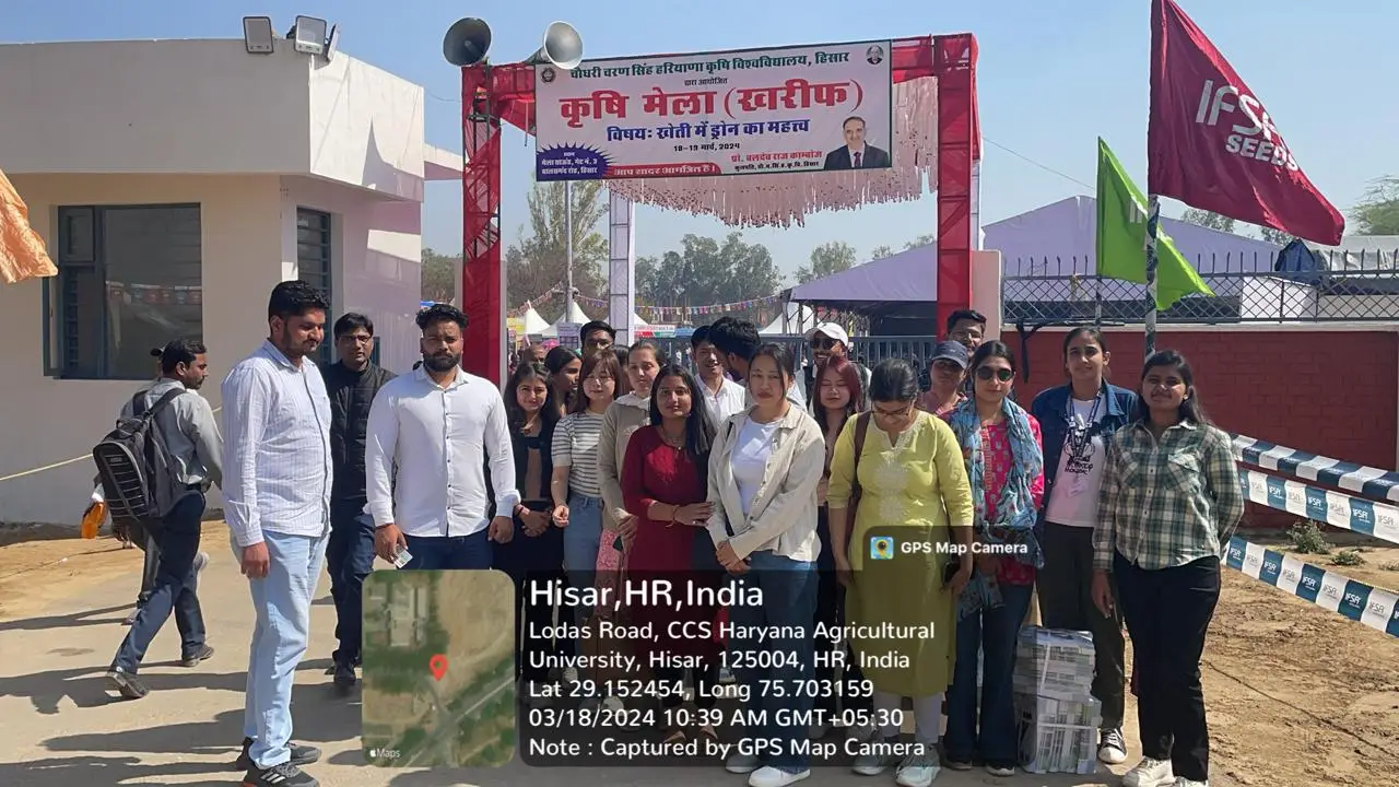 Educational Visit of Post Graduate Students of Agriculture to Krishi Mela (Kharif) 1