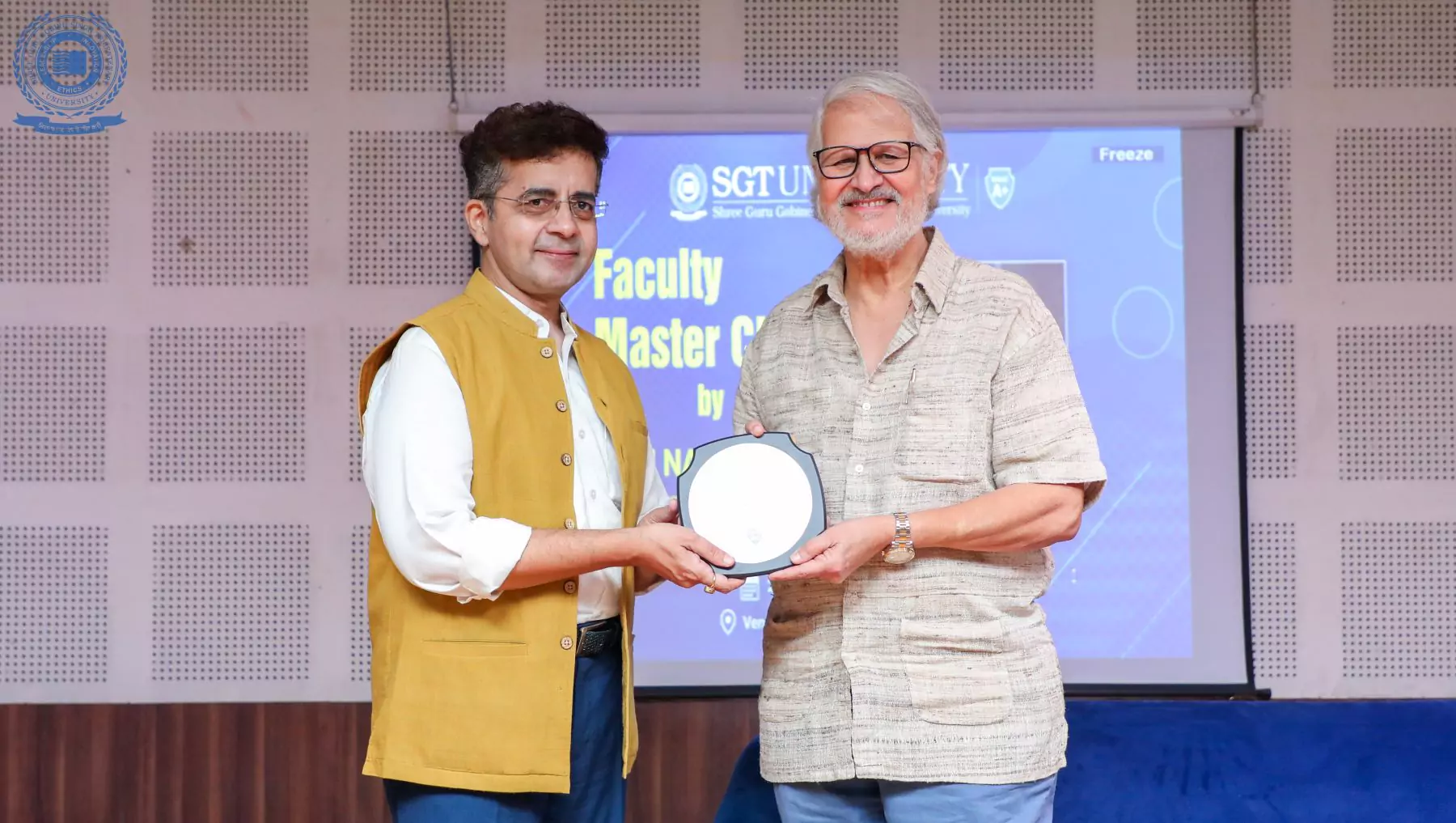 Shri Najeeb Jung Announces SGT’s Distance and Online Education Centre, Inspires Faculty at Masterclass 1