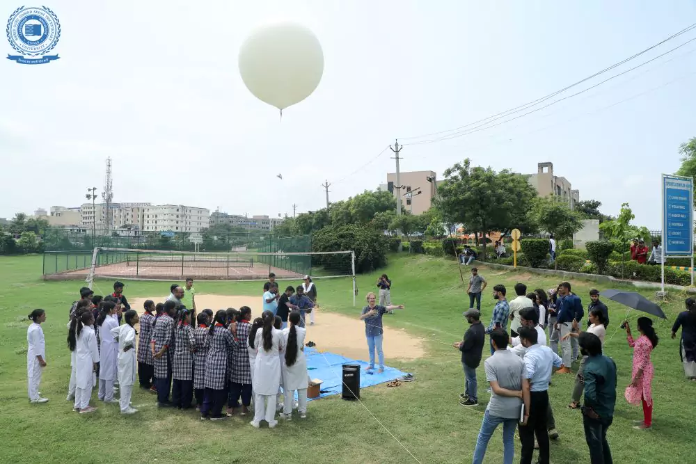 SGT University Celebrates National Space Day with High-Altitude Balloon Launch 1