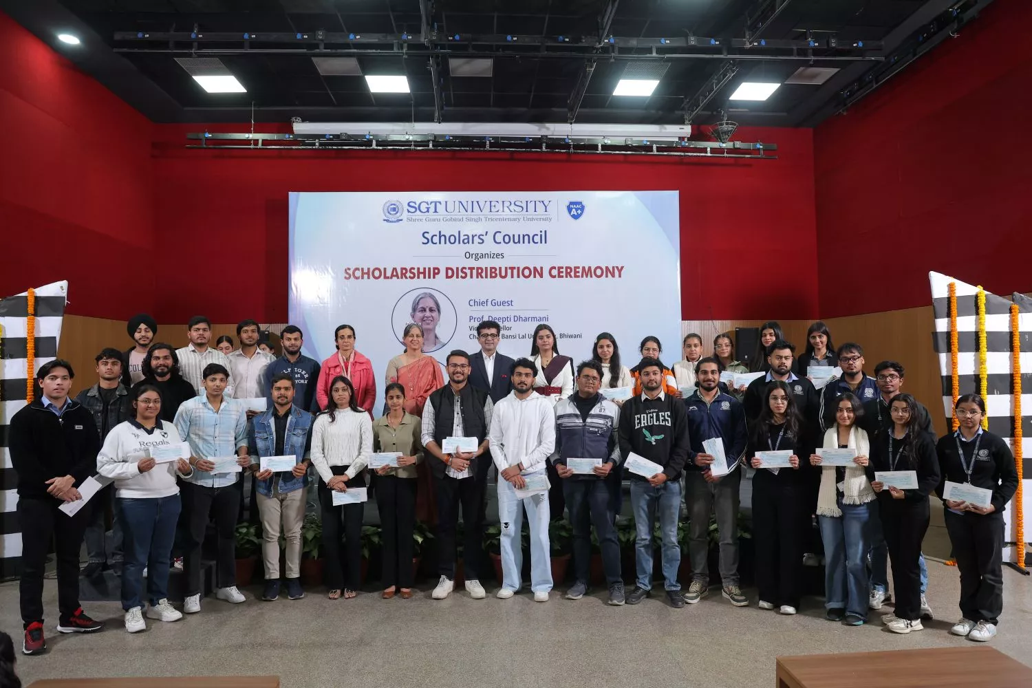 SGT University Hosts Scholarship Distribution Ceremony to Support and Empower Meritorious Students 1
