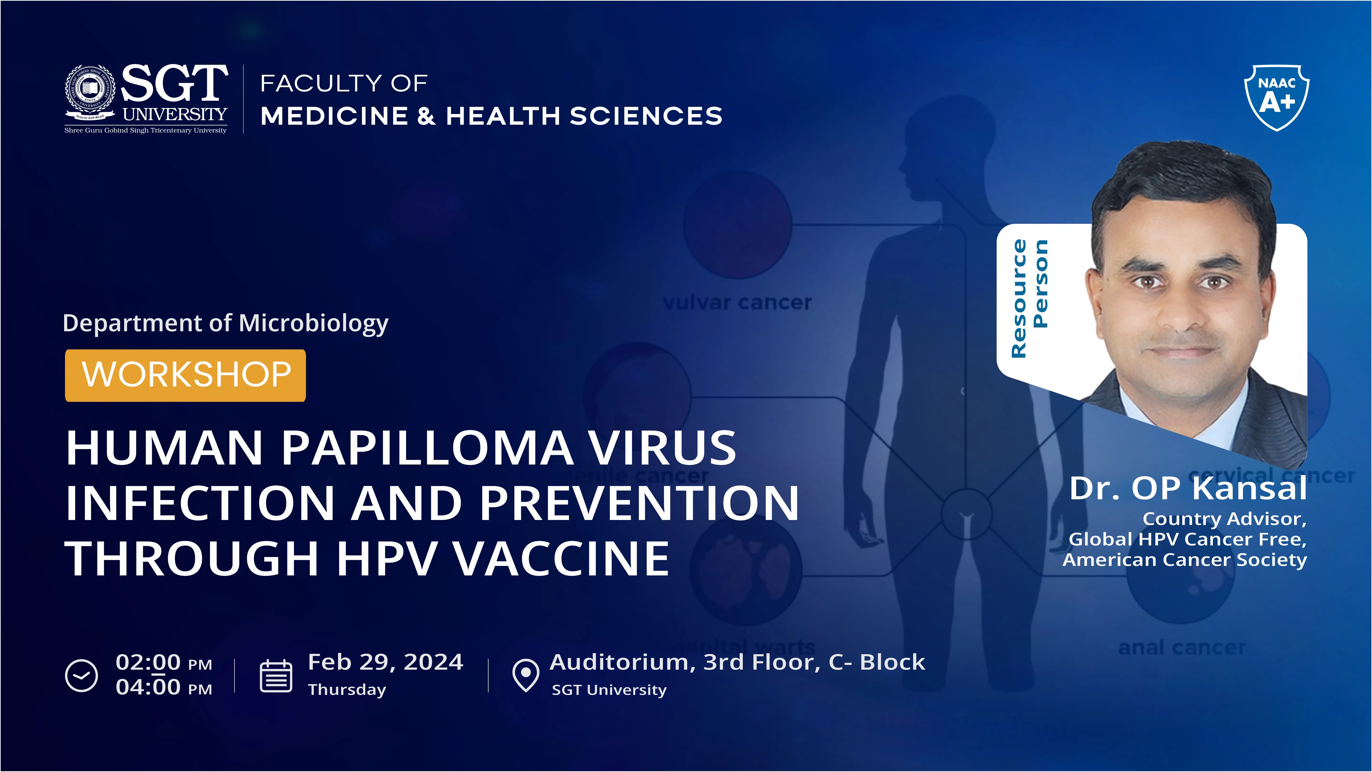 CME : Human papilloma virus infection & prevention through HPV vaccine 1