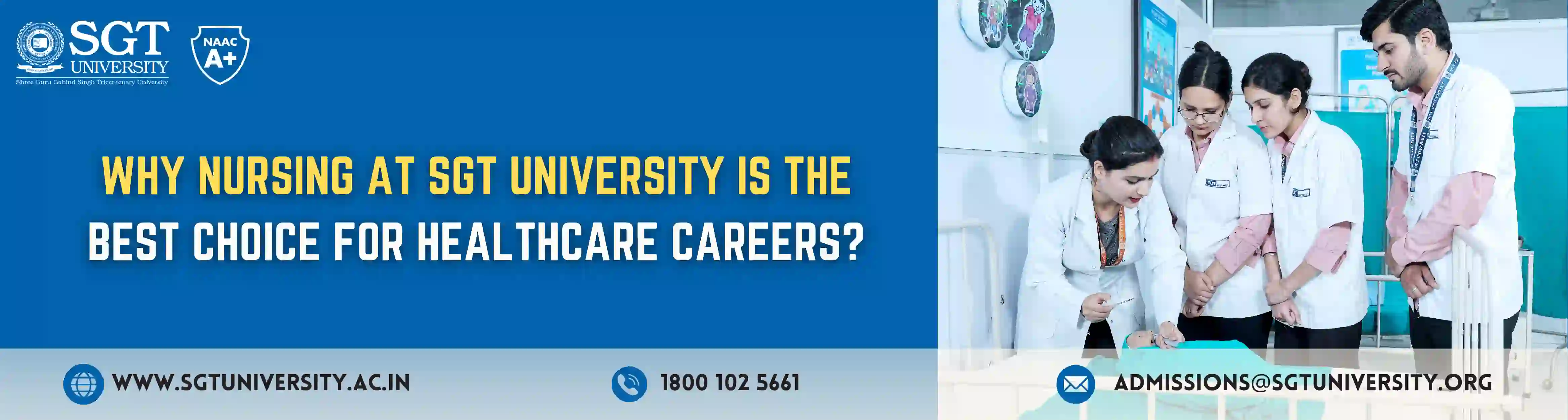 Why Nursing at SGT University is the Best Choice for Healthcare Careers?